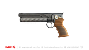 Huben Pistol GK1 black with walnut handle.